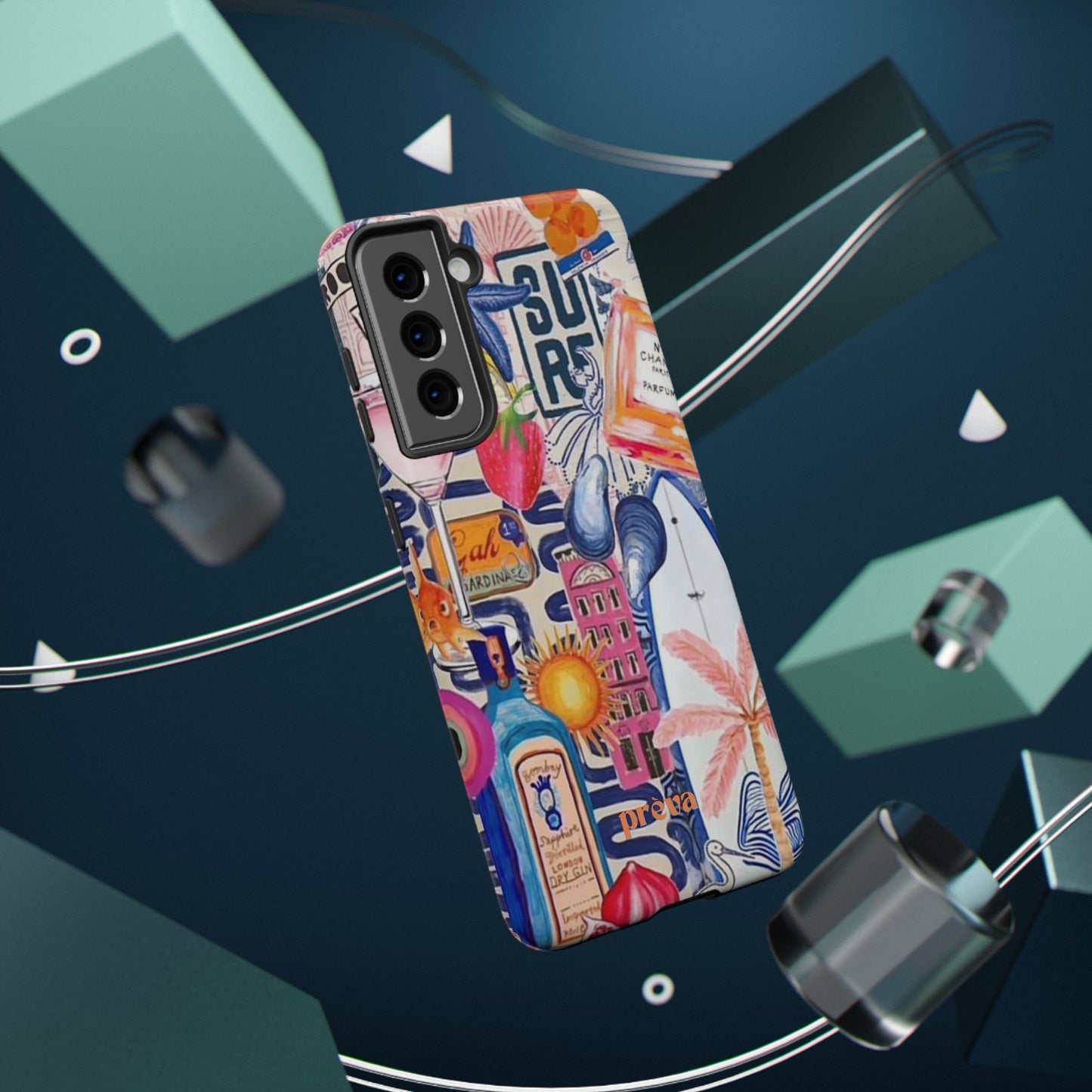Tropical Beach Collage Phone Case