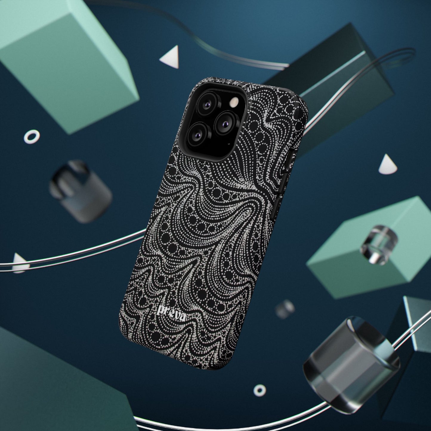 Abstract Midnight Lace Phone Case