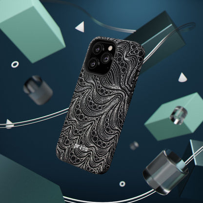 Abstract Midnight Lace Phone Case