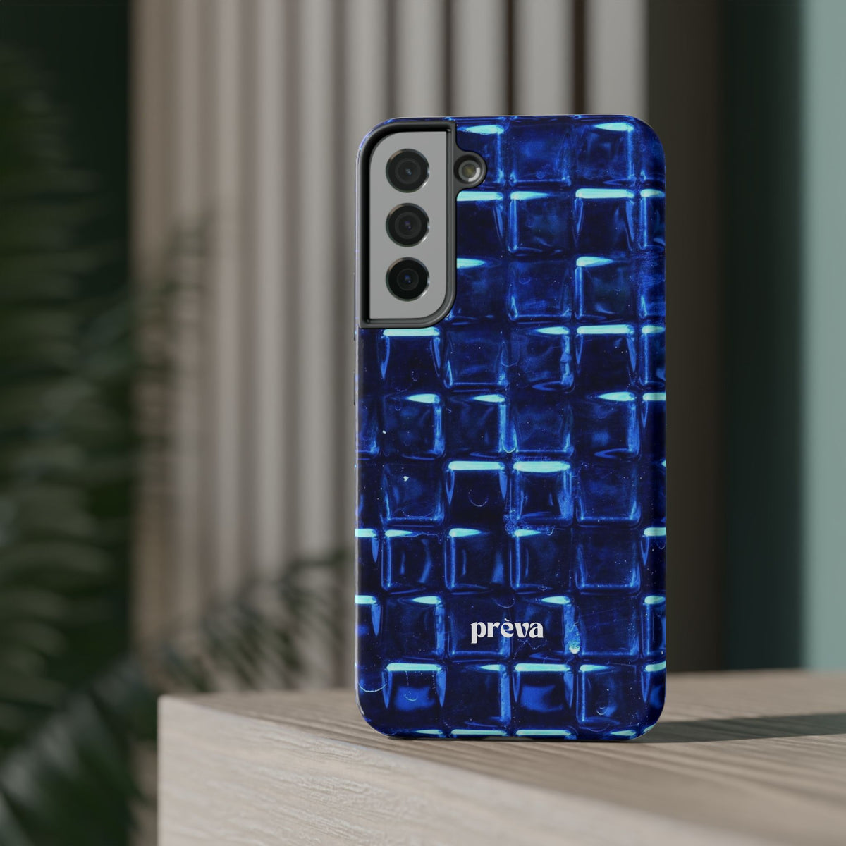 Blue Glass Tile Impact-Resistant Phone Case