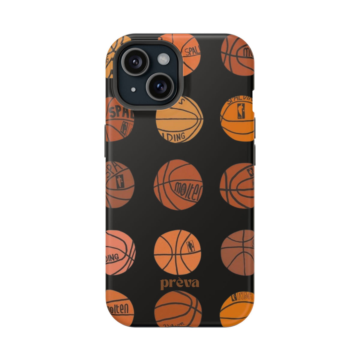 Black Basketball Phone Case