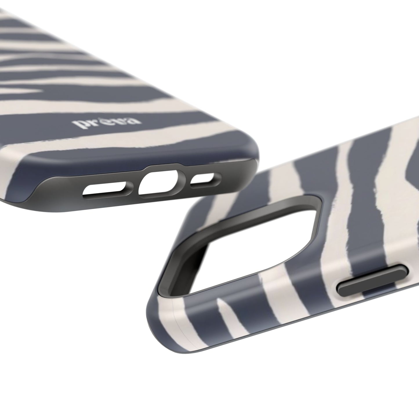 Navy & Cream Zebra Phone Case