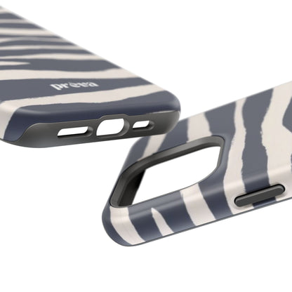 Navy & Cream Zebra Phone Case