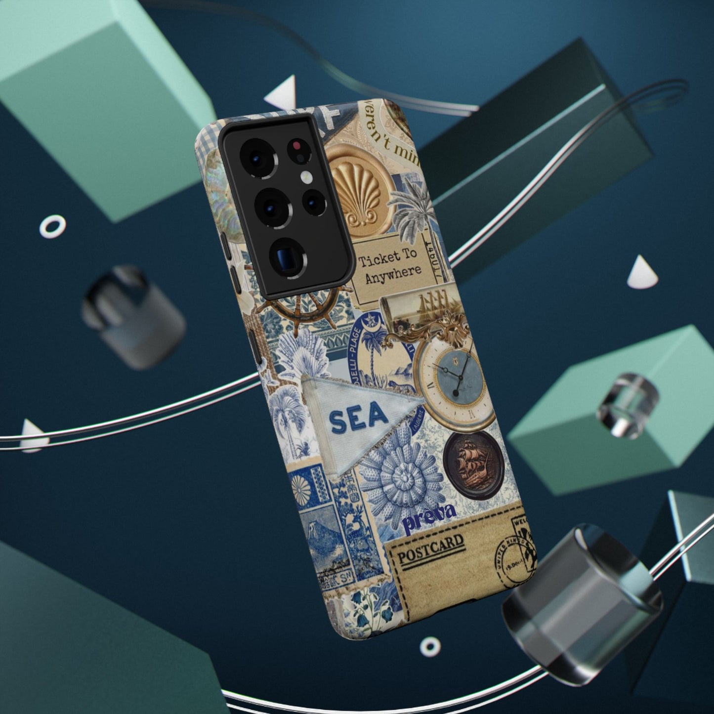 Neutral Travel Collage Phone Case