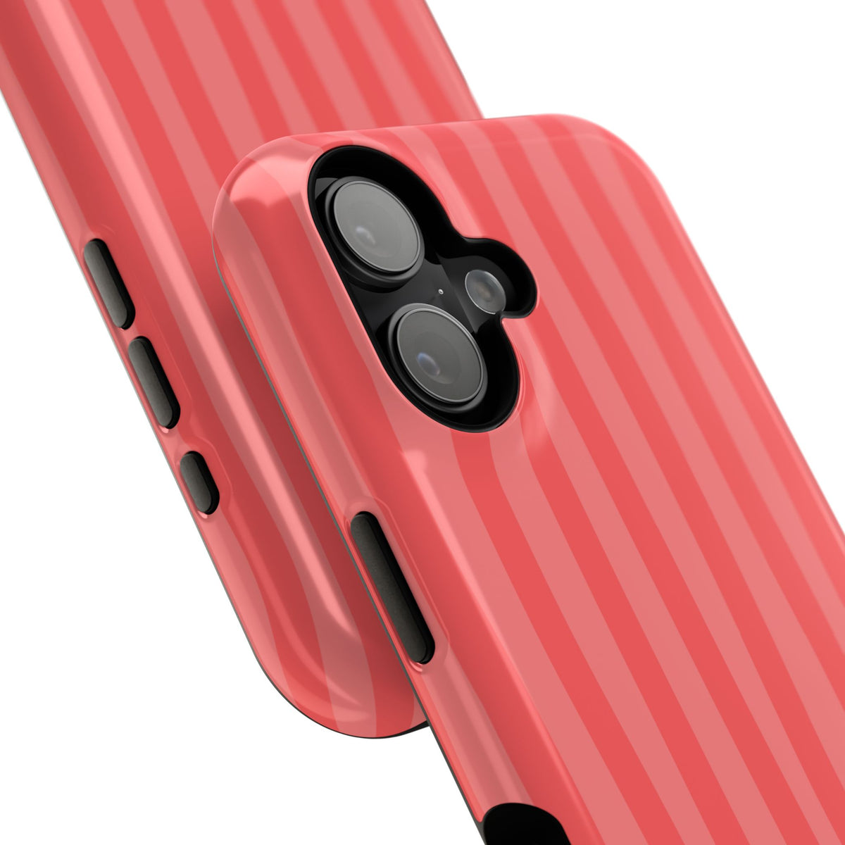 Coral Stipes Phone Case