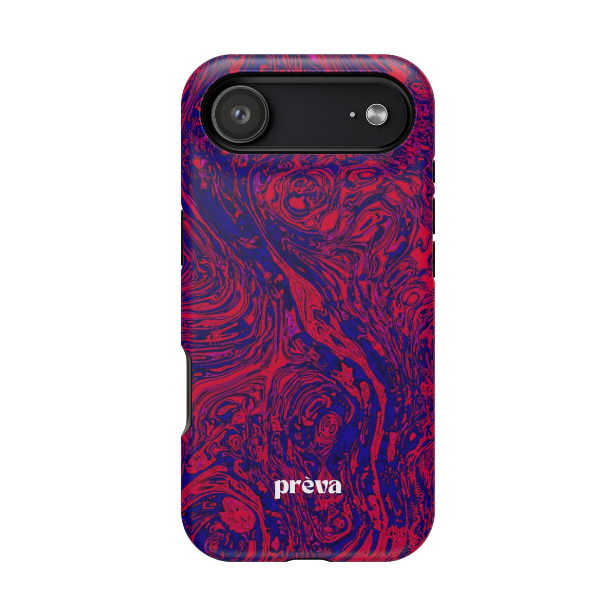 Marbled Red & Purple Impact Phone Case