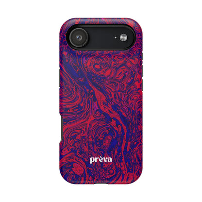 Marbled Red & Purple Impact Phone Case