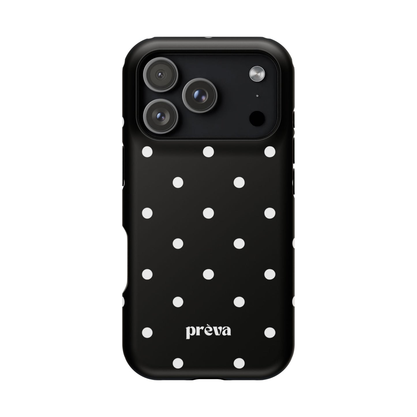 Black with White Polka Dots Phone Case
