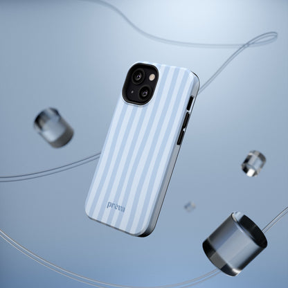 Pastel Blue Stripes Phone Case