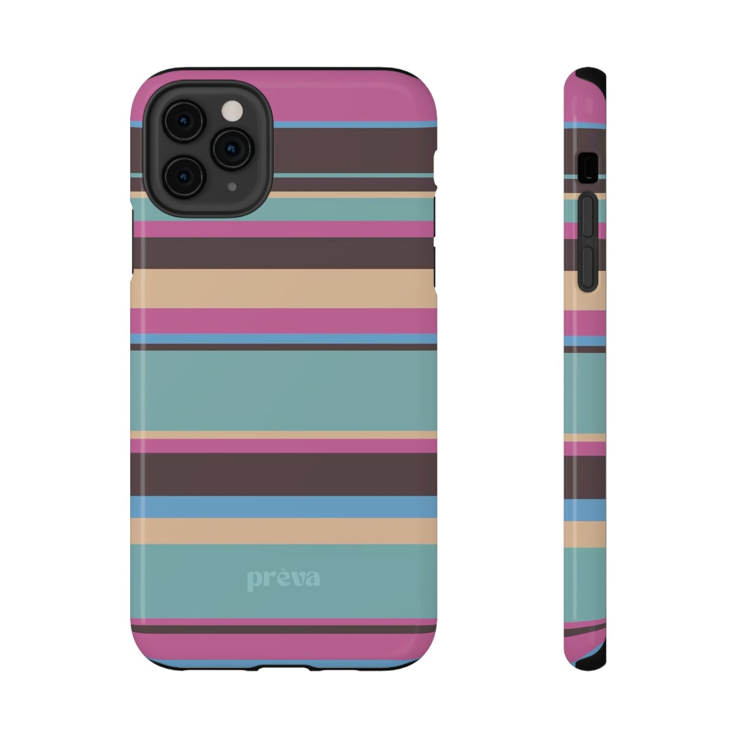 Cocoa Palm Stripes Phone Case