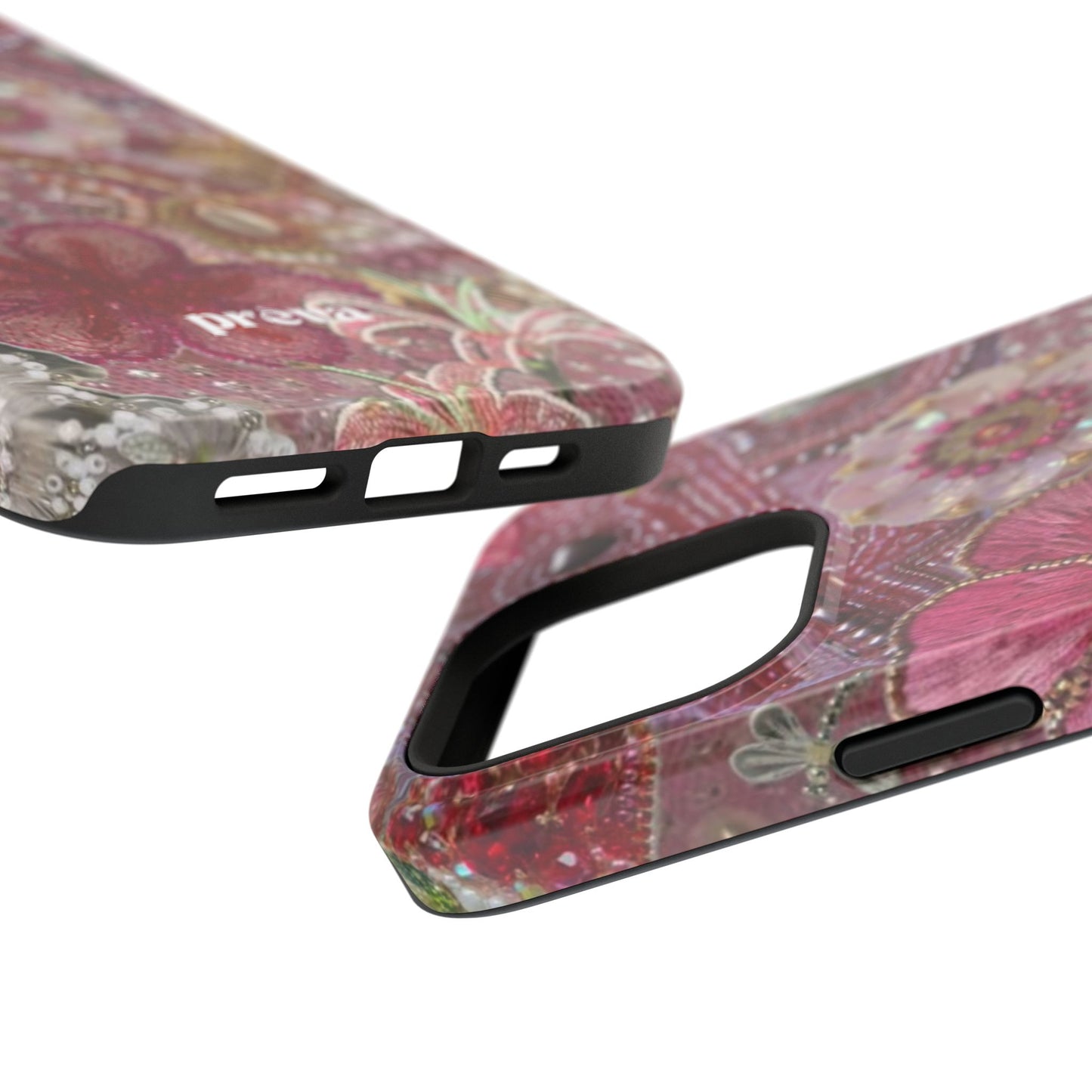 Floral Embroidery Phone Case