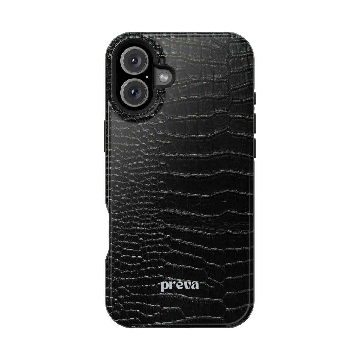 Black Croc Phone Case