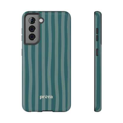 Striped Teal Phone Case