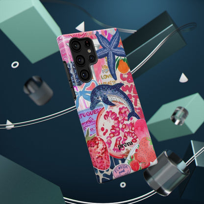 Dolphin Tropics Collage Phone Case