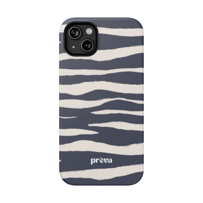 Navy & Cream Zebra Phone Case