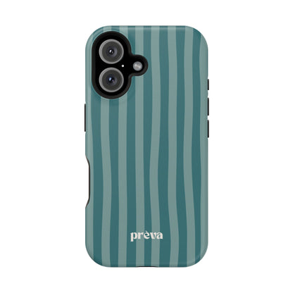 Striped Teal Phone Case
