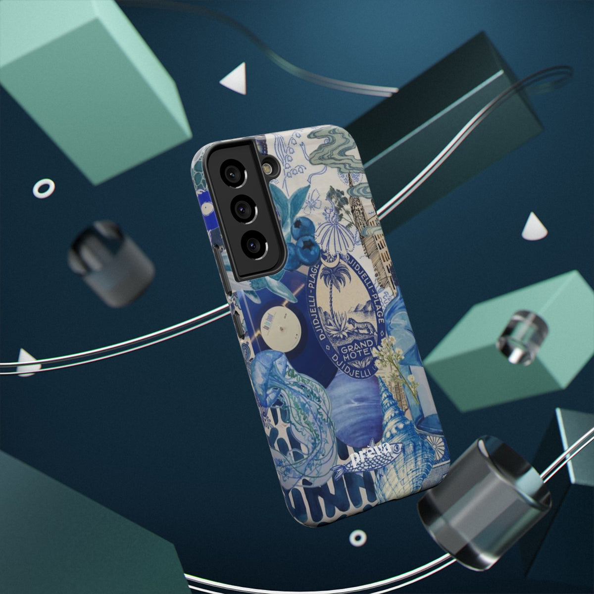 Blue Night Collage Phone Case