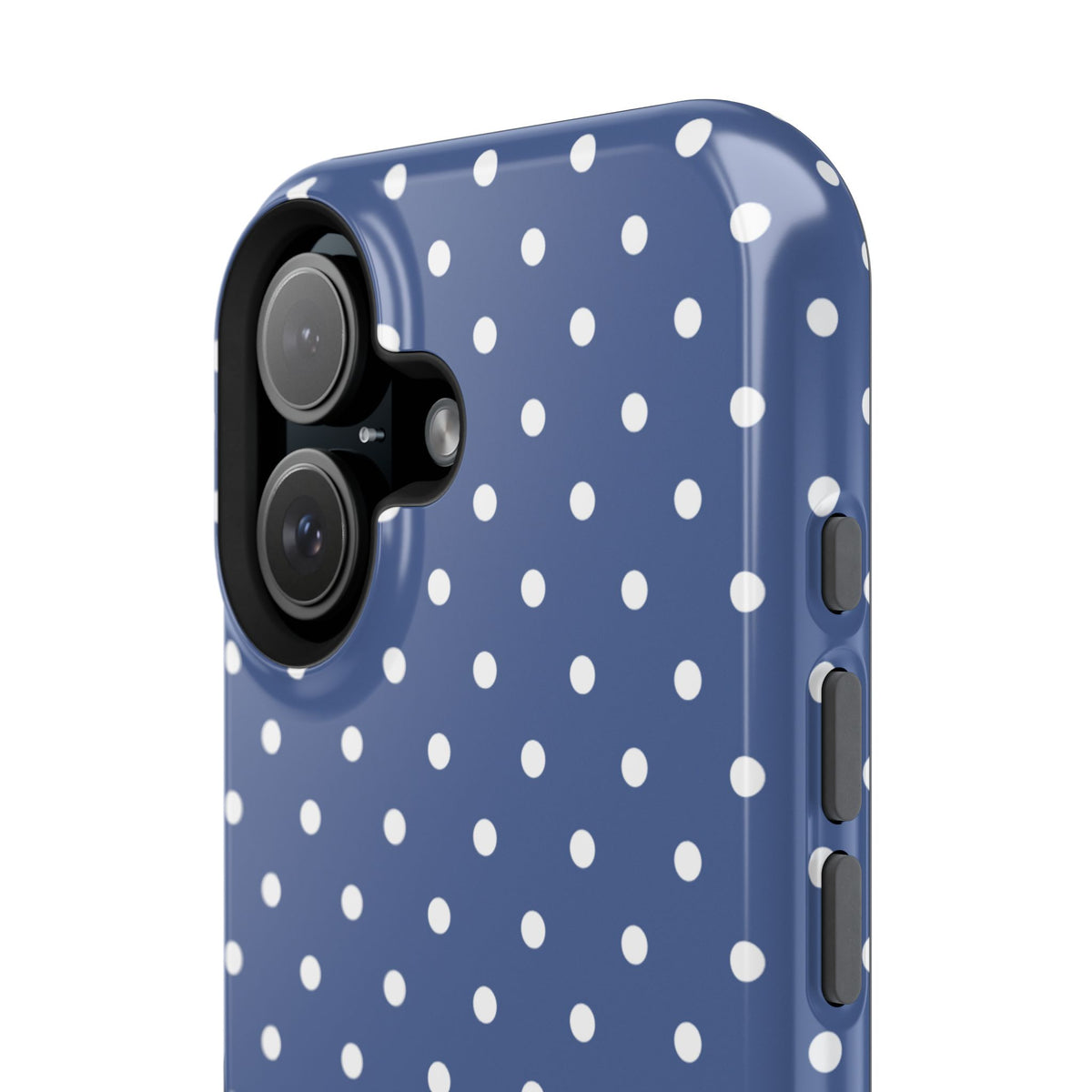 Navy Polka Dot Phone Case