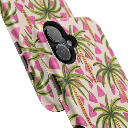 Phone Case — Pink Palm Tree Impact-Resistant Protector