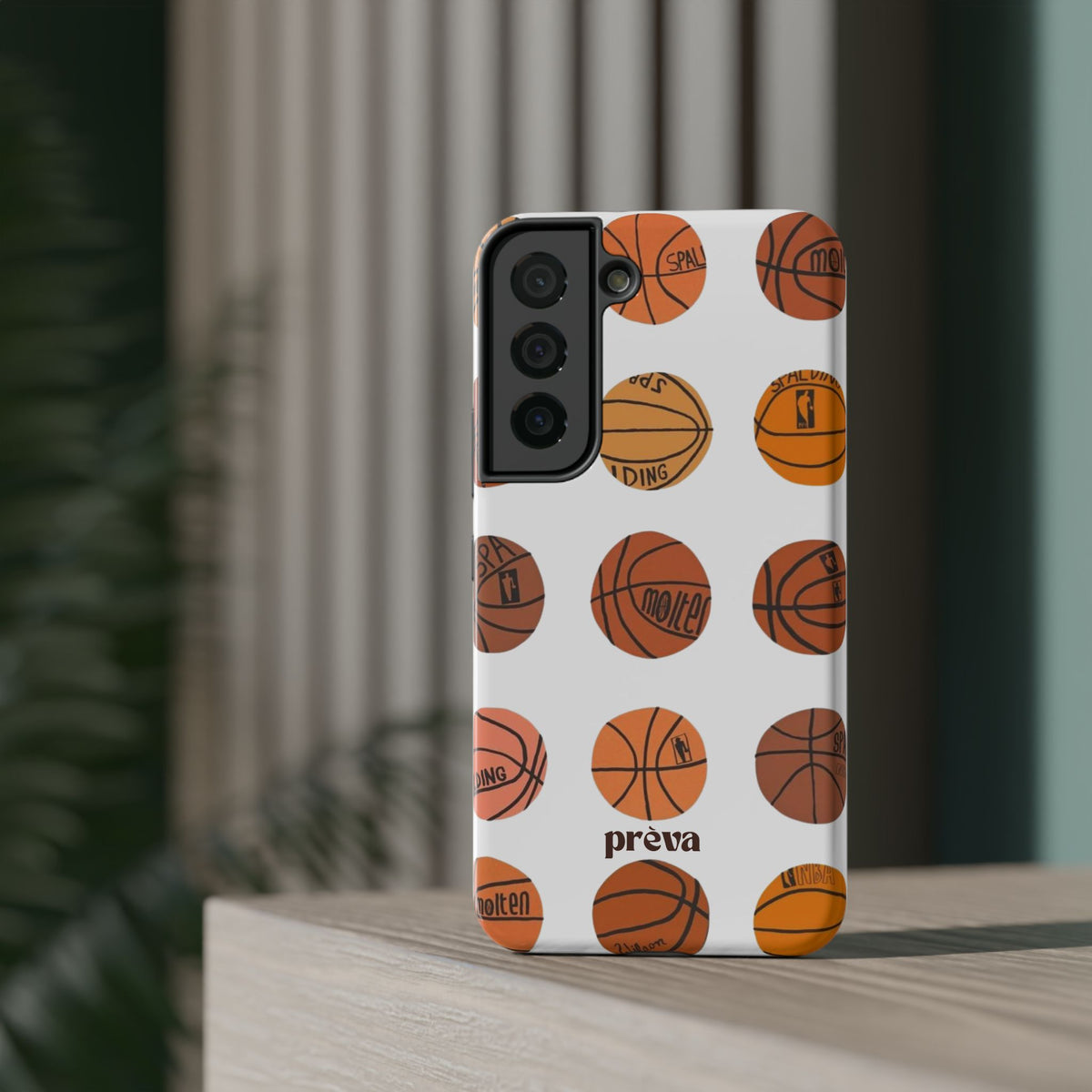 White Basketball Phone Case