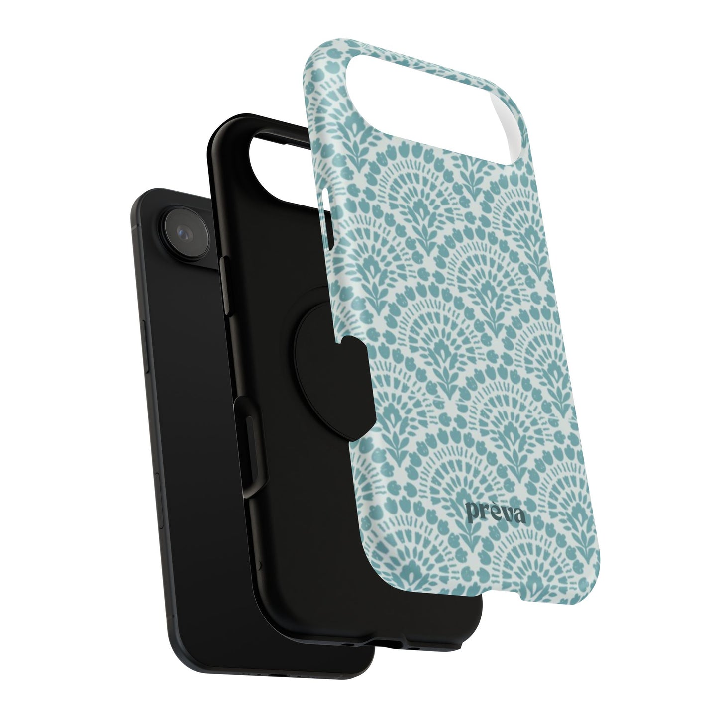 Aqua Lace Pattern Phone Case