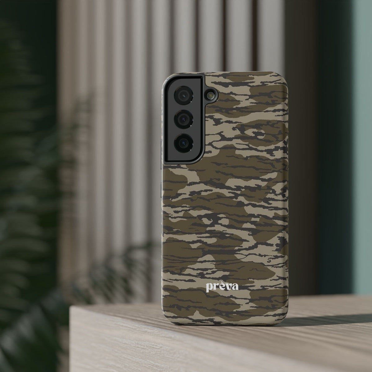 Camo Impact-Resistant Phone Case — Military Green Rugged Protection