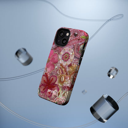 Floral Embroidery Phone Case