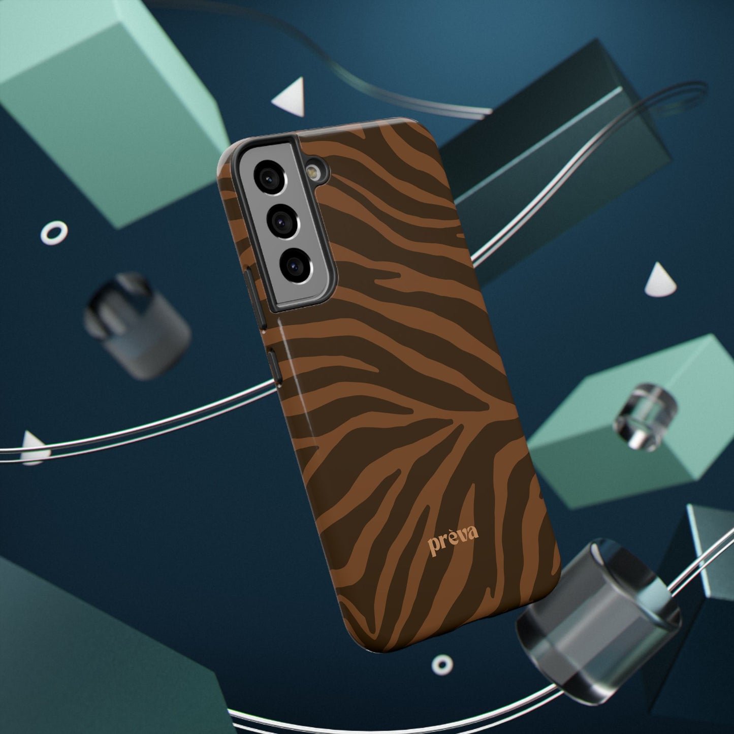 Brown Tiger Stripe Phone Case