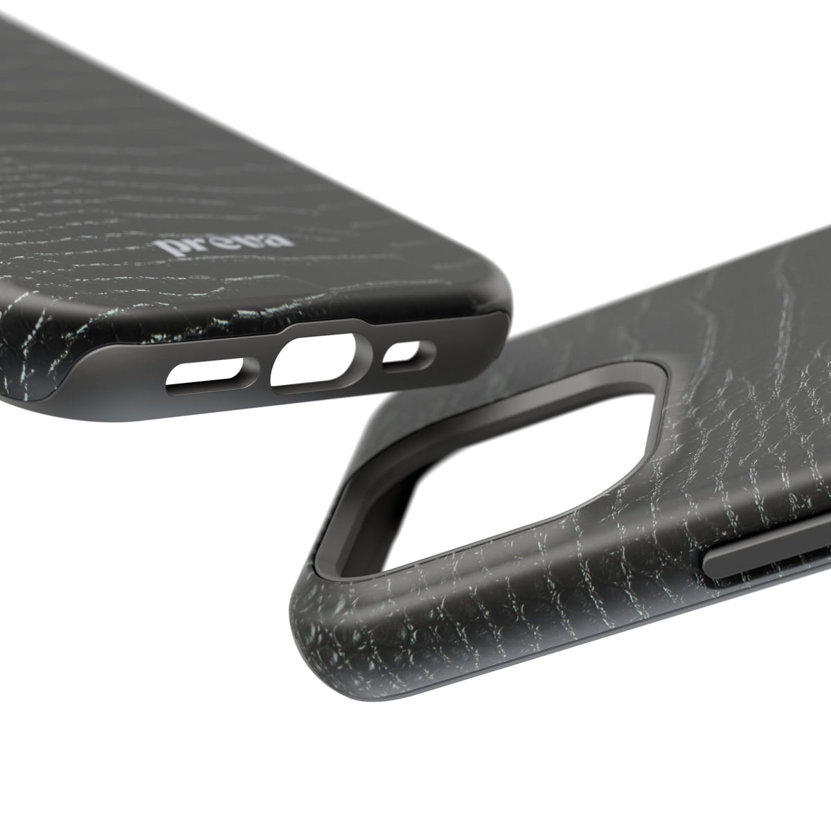 Black Croc Phone Case