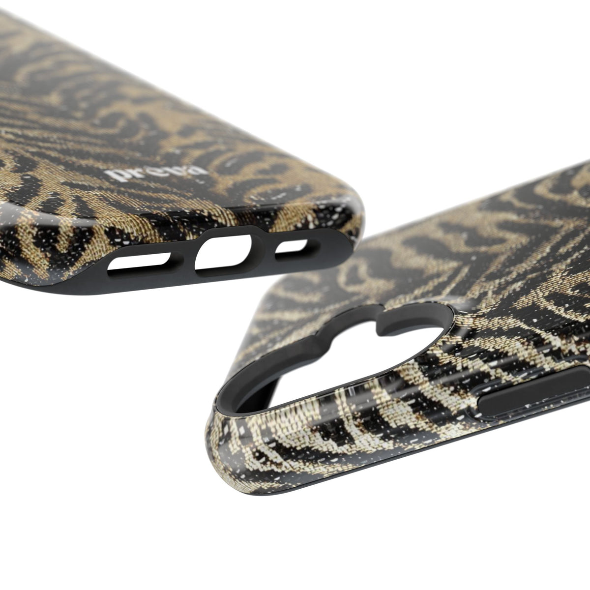 Phone Case — Impact‑Resistant Tiger Print Rug Texture