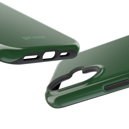Impact-Resistant Phone Case — Forest Green Slim Armor
