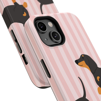 Dachshund Pink Stripes