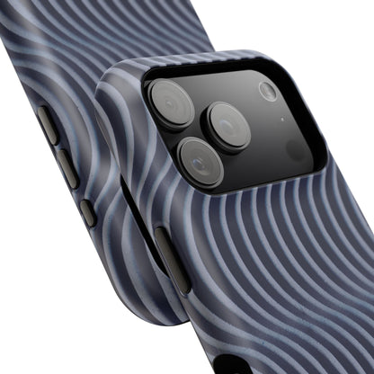 Wavy Navy Phone Case