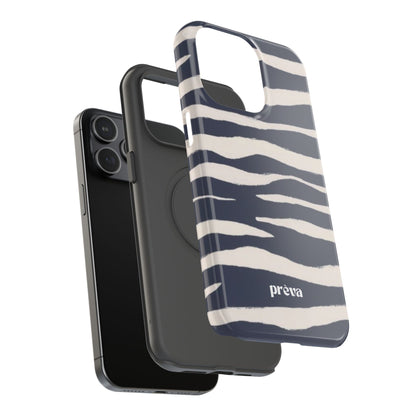 Navy & Cream Zebra Phone Case