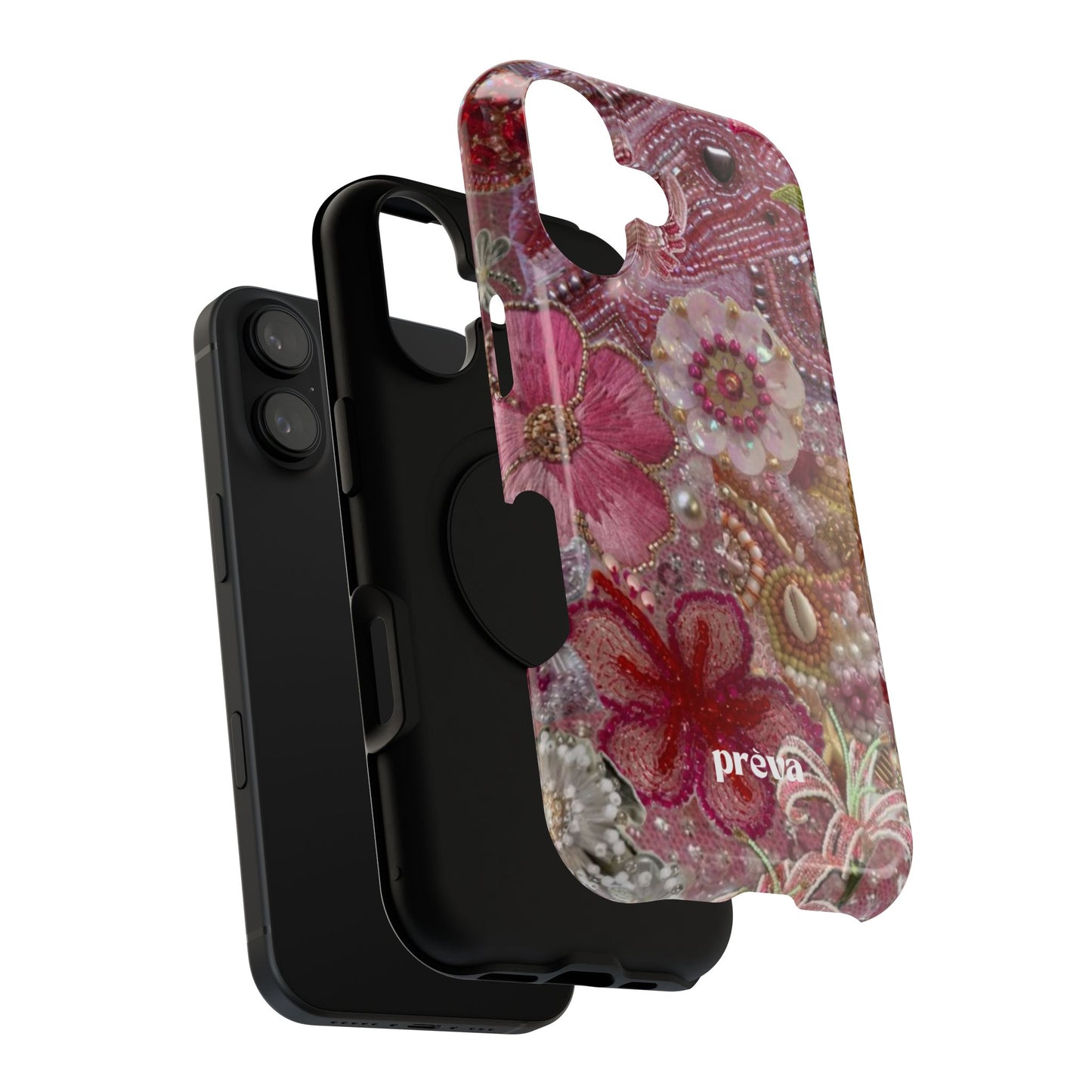 Floral Embroidery Phone Case
