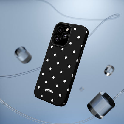 Black with White Polka Dots Phone Case