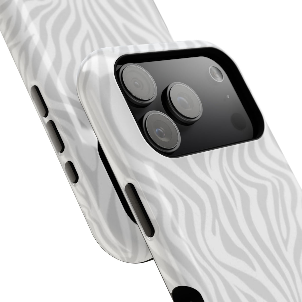 Zebra White Wave Phone Case
