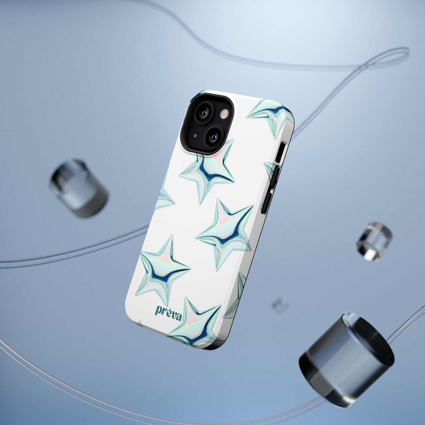 White Starburst Phone Case