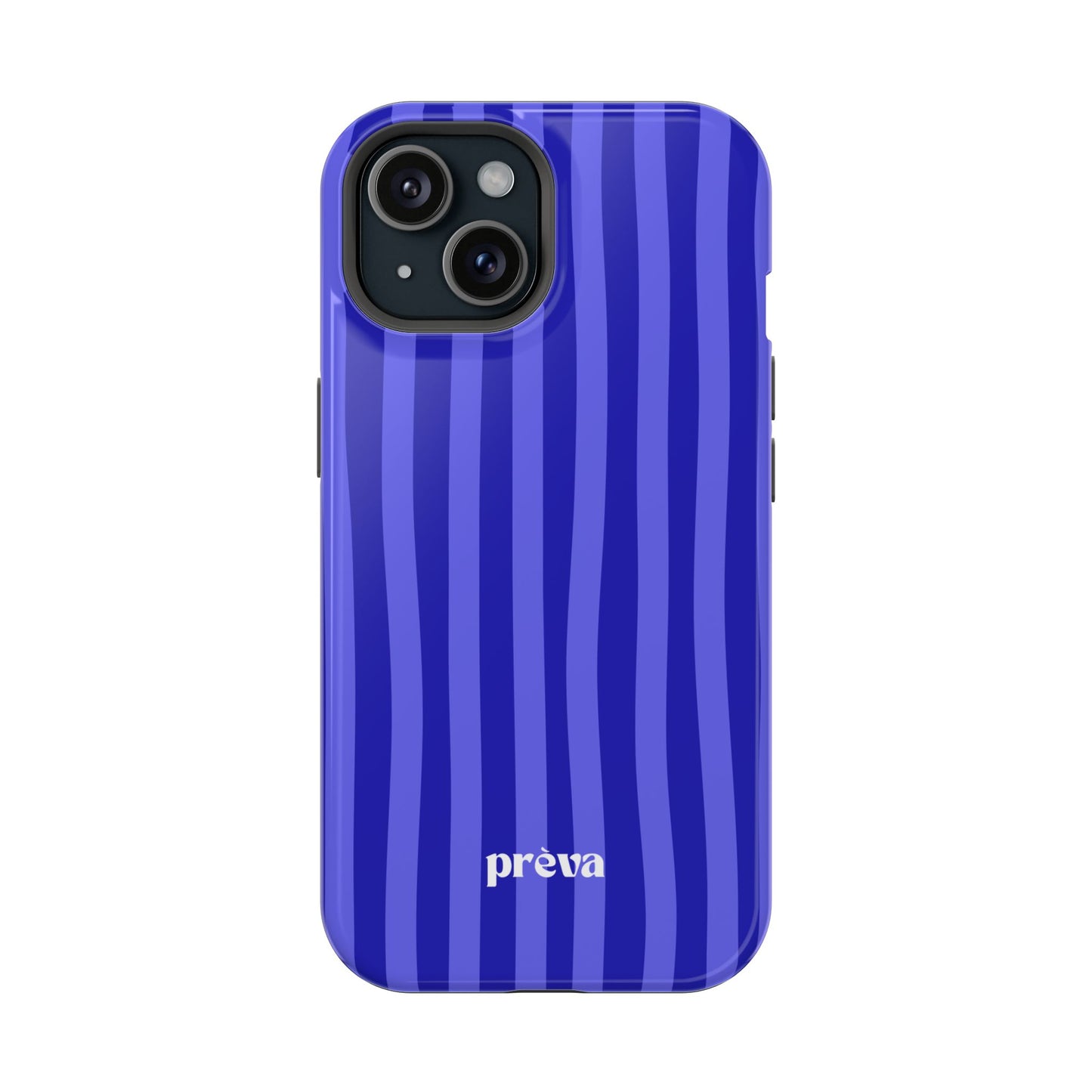 Neon Blue Stripes Phone Case