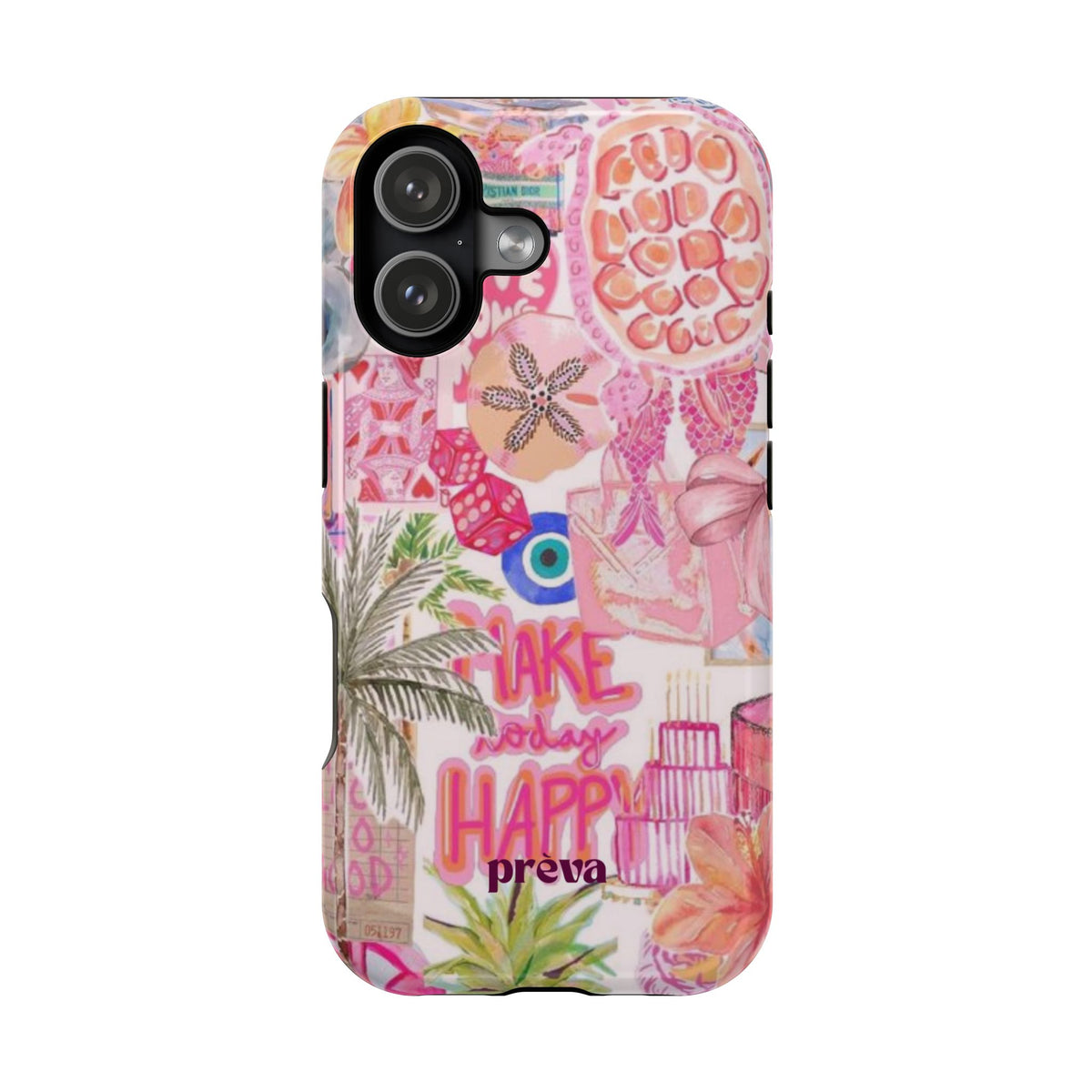 Pink Tropical Collage Phone Case