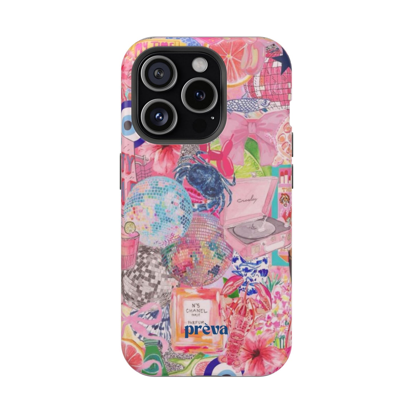 Floral & Pink Collage Phone Case