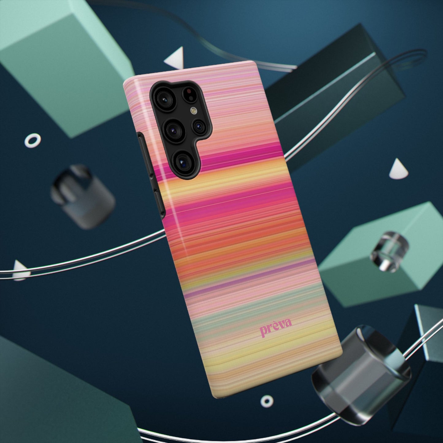 Pastel Stripe Rays Phone Case