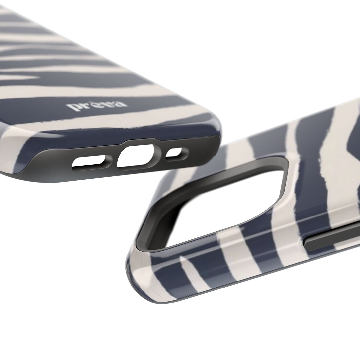 Navy & Cream Zebra Phone Case