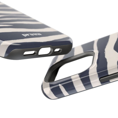 Navy & Cream Zebra Phone Case