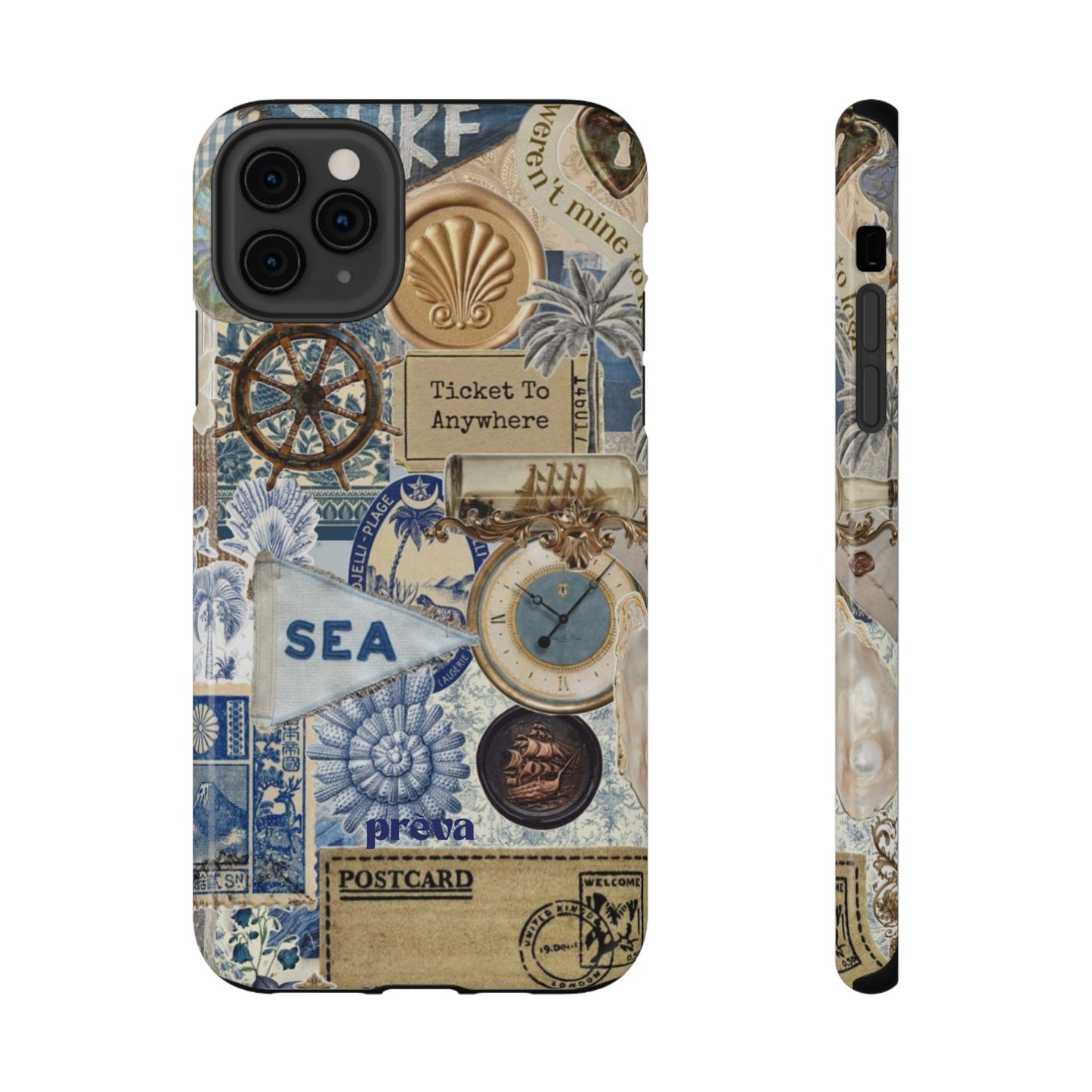Neutral Travel Collage Phone Case