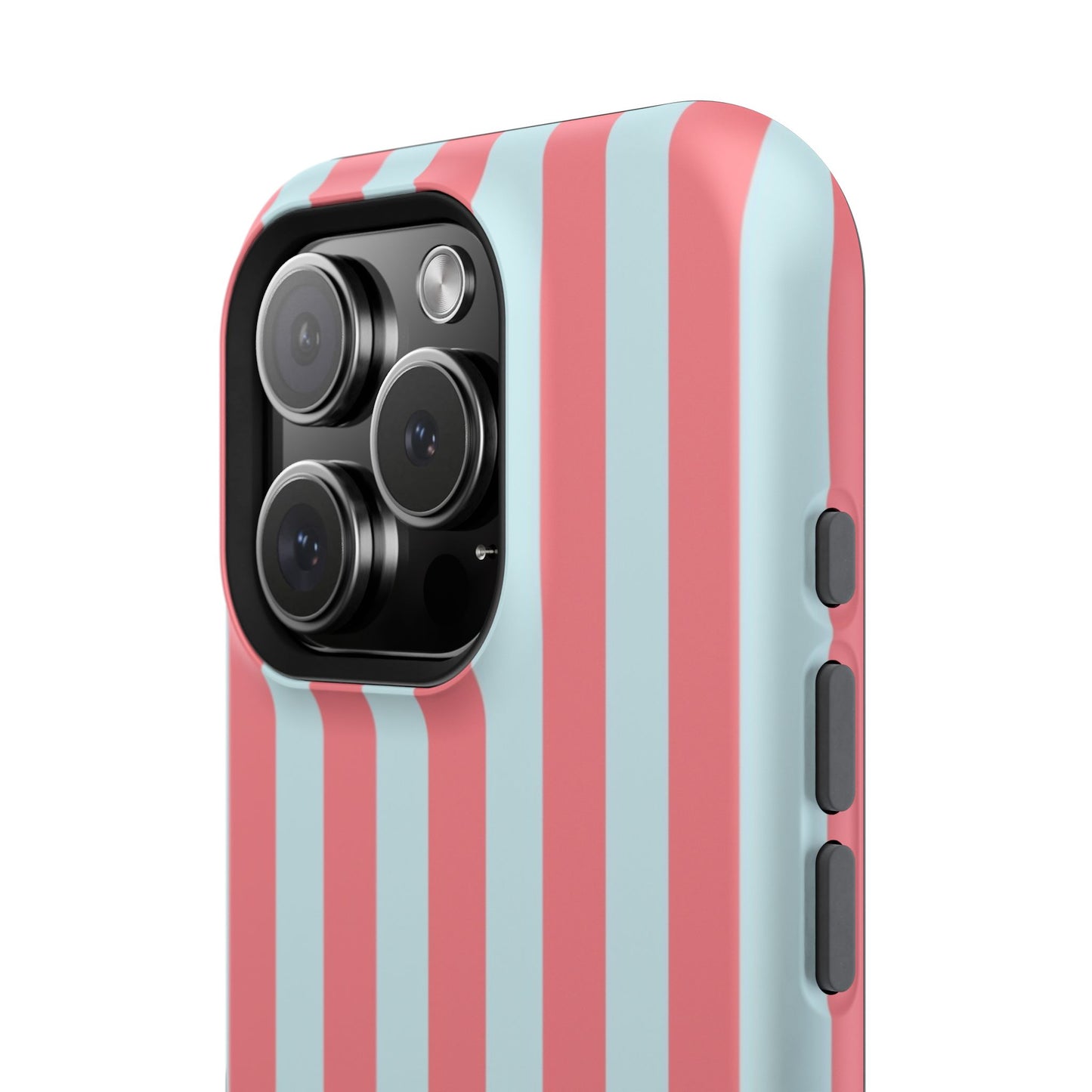 Coral & Teal Stripes Phone Case