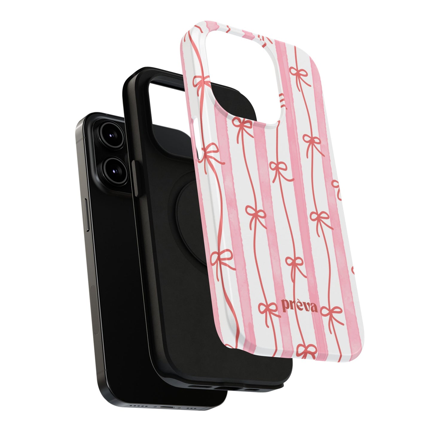 Pink Bow Chain Phone Case