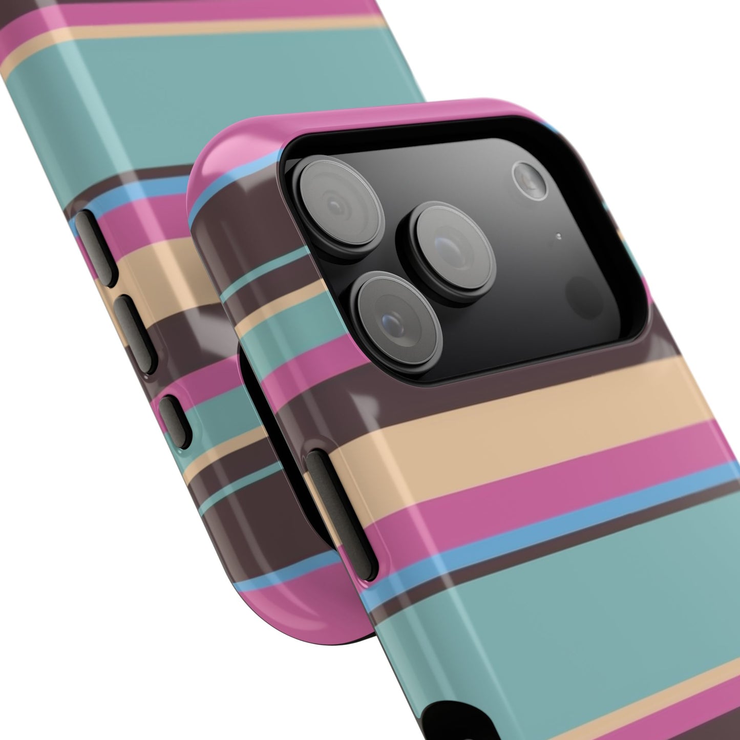 Cocoa Palm Stripes Phone Case