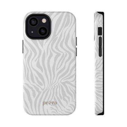 Zebra White Wave Phone Case
