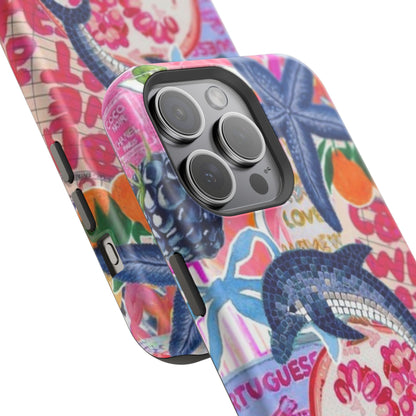 Dolphin Tropics Collage Phone Case